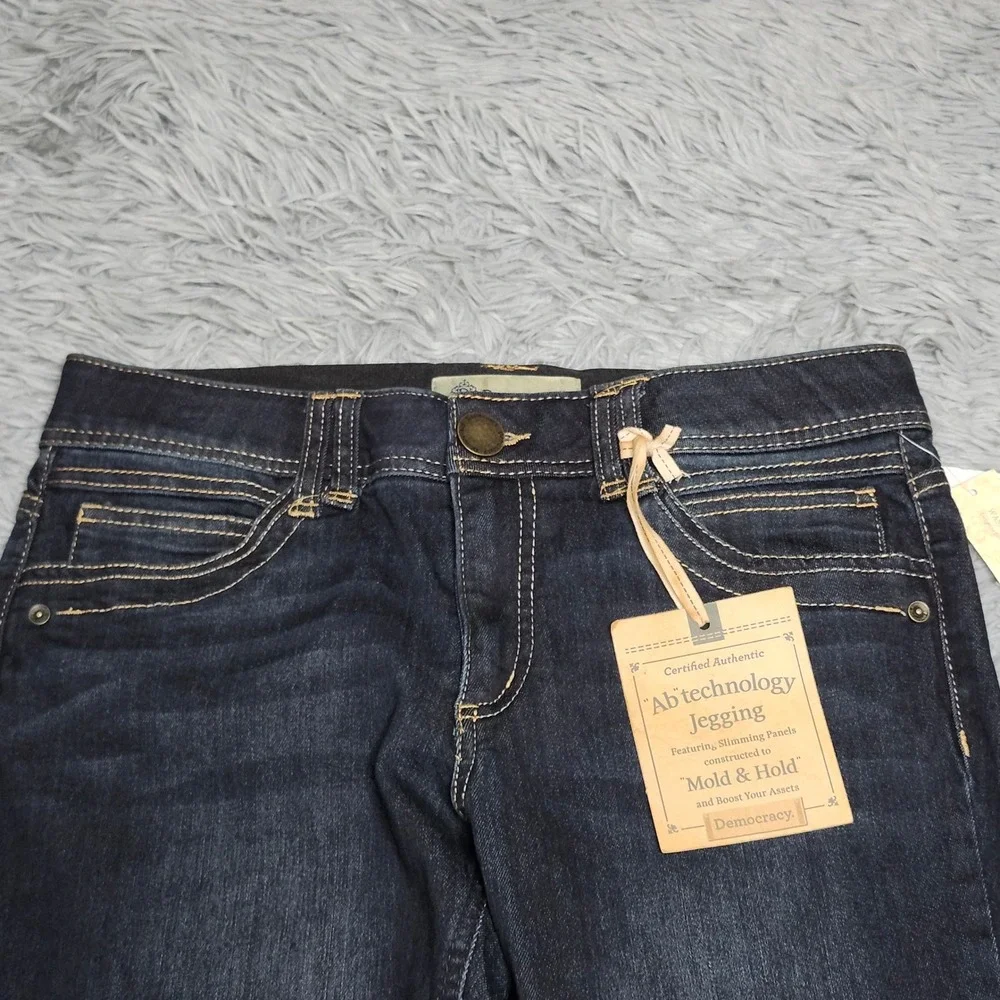 New Democracy Ab‎ technology Jegging Womens 6 Dark Wash Denim Slimming Stretch